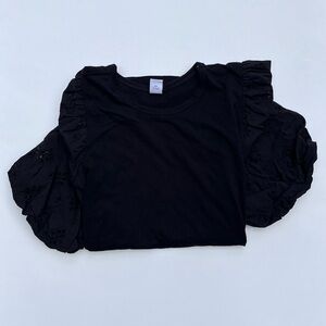 Old Navy Eyelet Bubble Sleeve Top